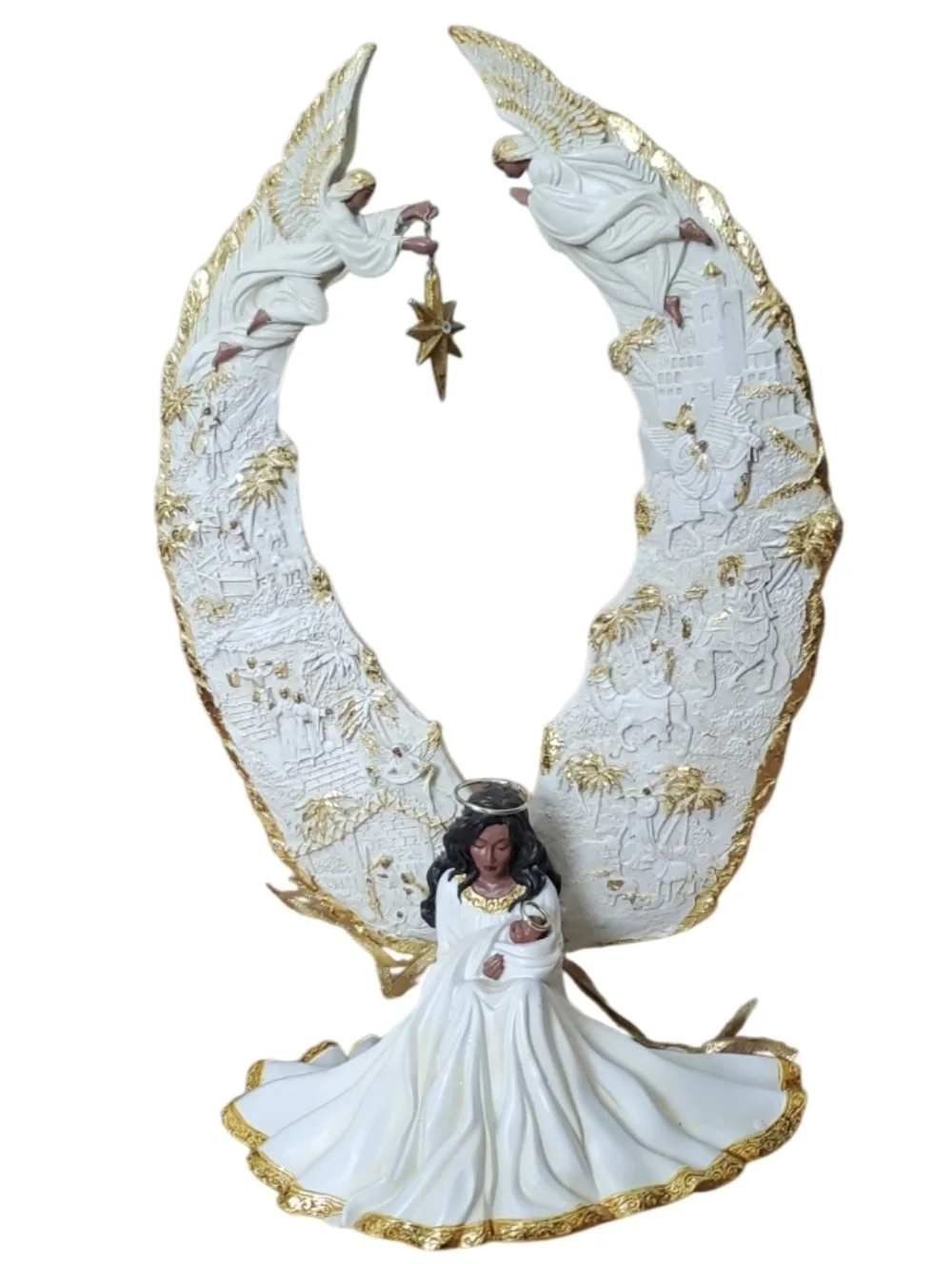 Thomas Kinkade x Bradford Exchange‎ Away In A Manger Sculpture Limited-Edition